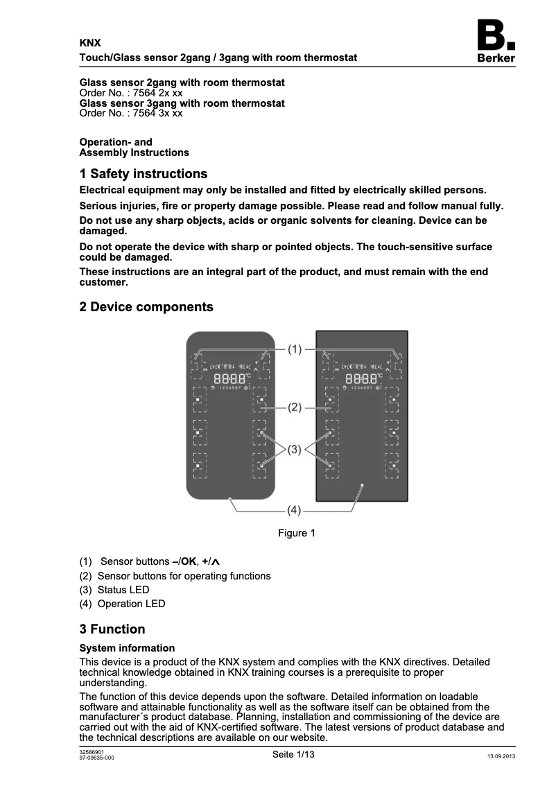 Page 1 de la notice Manuel utilisateur Hager 75643150