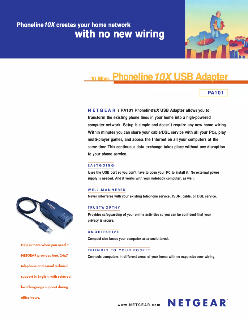 Imagen de la primera página del manual del dispositivo PA101