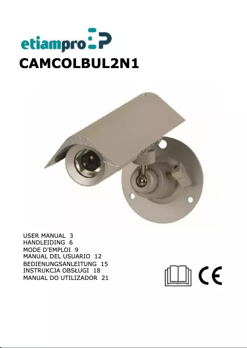 Page 1 de la notice Manuel utilisateur EtiamPro CAMCOLBUL2N1