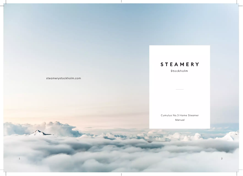 Page 1 de la notice Manuel utilisateur Steamery Cumulus No.3