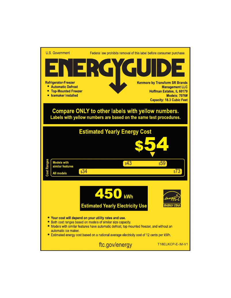 Page 1 de la notice Manuel utilisateur Kenmore 70765