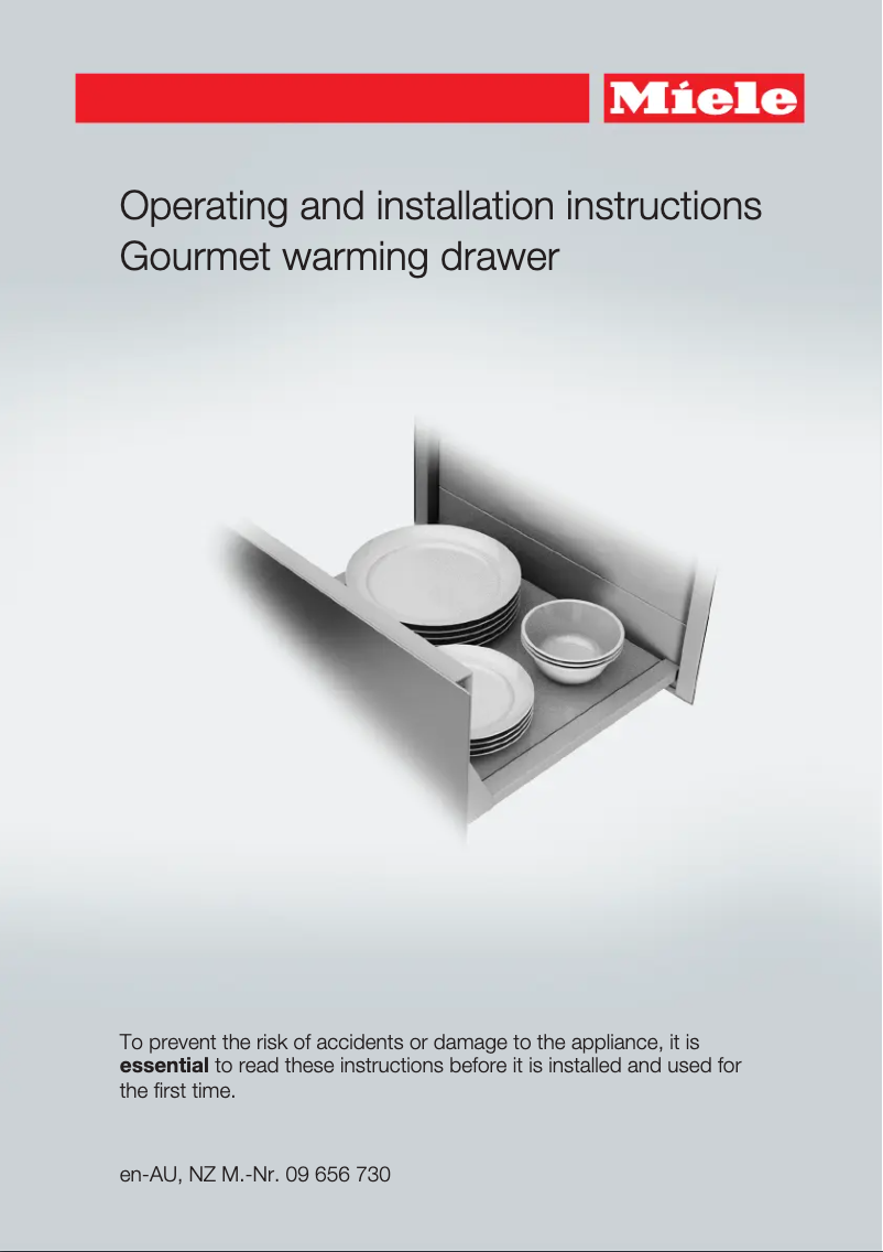 Página 1 del manual Manual de usuario Miele ESW 6214 GRGR