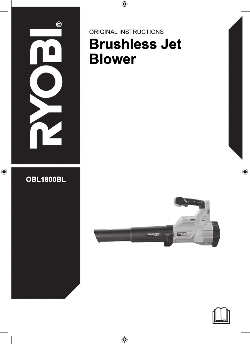 Page 1 de la notice Manuel utilisateur RYOBI 18V One+ OBL1800BL