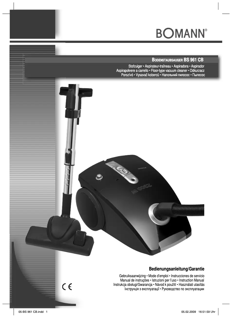 Página 1 del manual Manual de usuario Bomann BS 961 CB