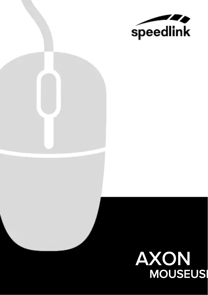 Página 1 del manual Manual de usuario Speed-Link Axon SL-610009-RRBK