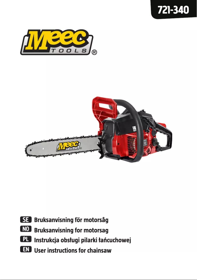 Page 1 de la notice Manuel utilisateur Meec Tools 721-340