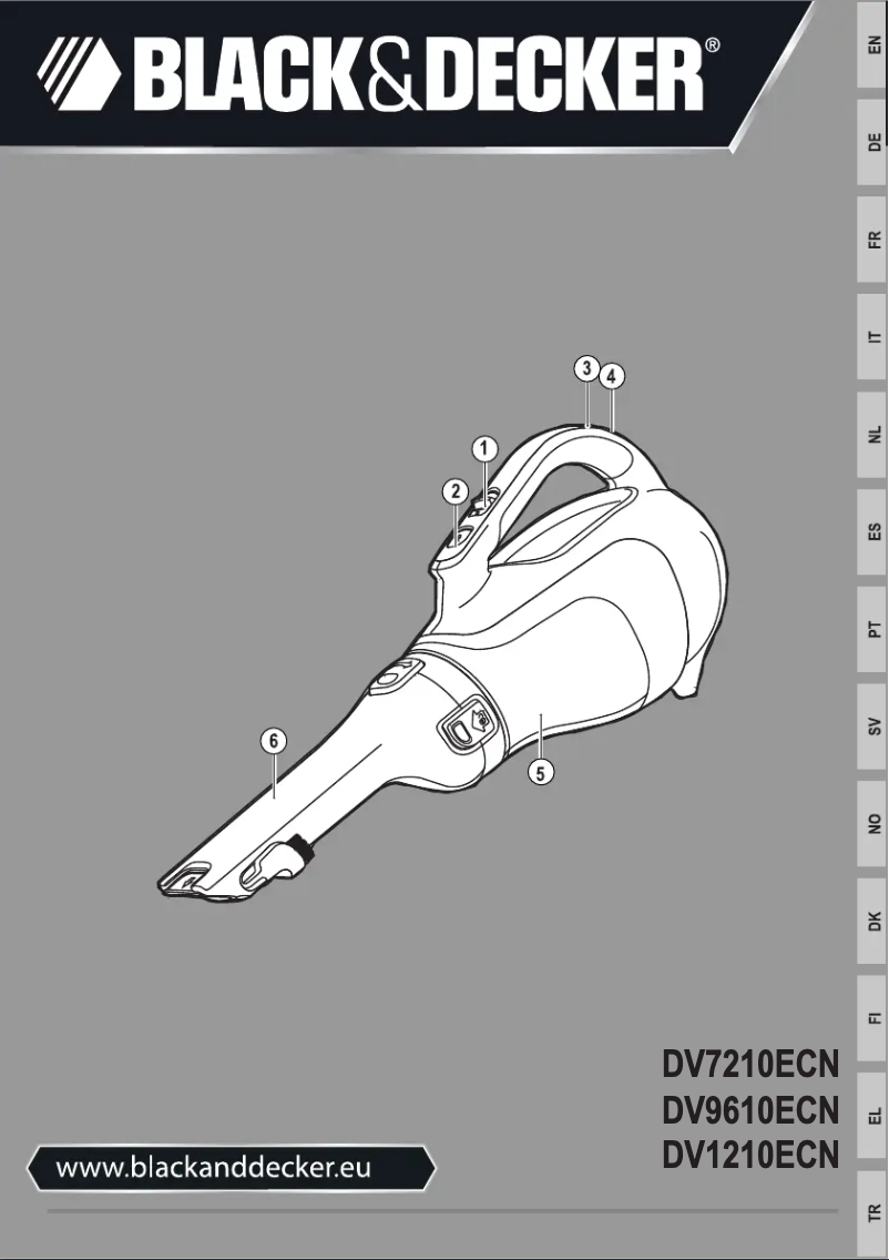 Image de la première page du manuel de l'appareil DV9610ECN