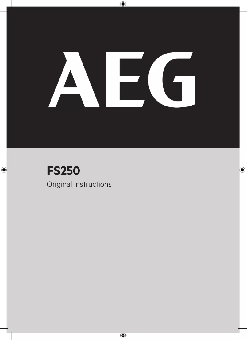 Page 1 de la notice Manuel utilisateur AEG 250W 1/3 Sheet FS250