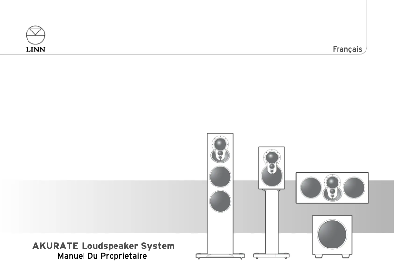 Page 1 de la notice Manuel utilisateur Linn Akurate