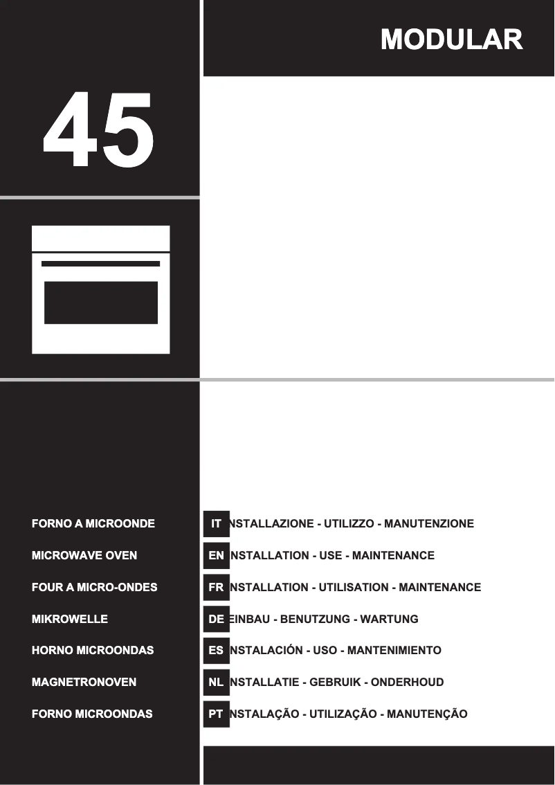 Page 1 de la notice Manuel utilisateur Ilve ILCM45BV