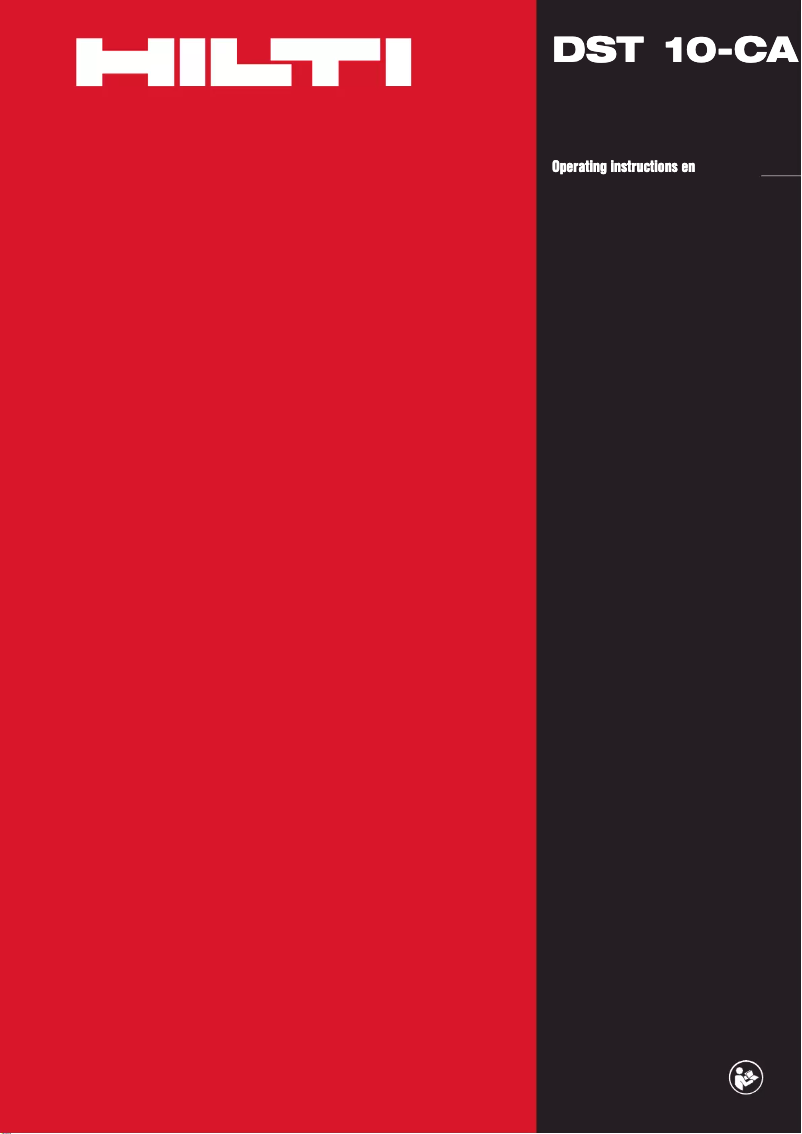 Page 1 de la notice Manuel utilisateur Hilti DST 10-CA