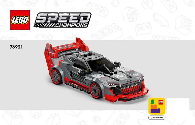 Page 1 de la notice Manuel utilisateur Lego Speed Champions 76921