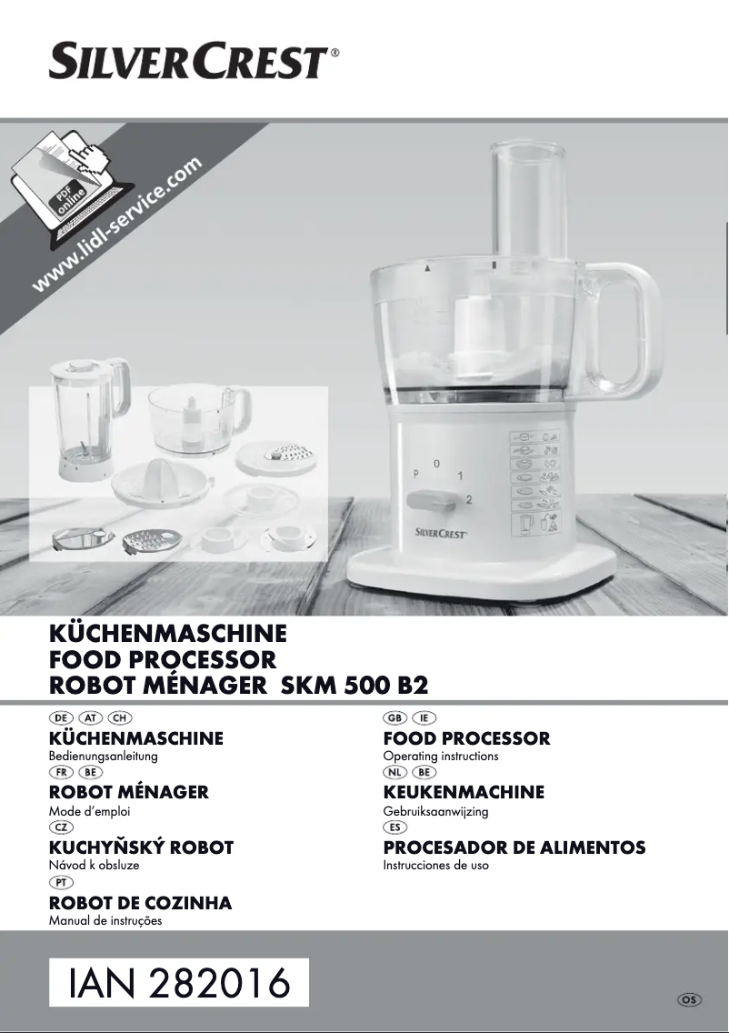 Page 1 de la notice Manuel utilisateur SilverCrest SKM 500 B1