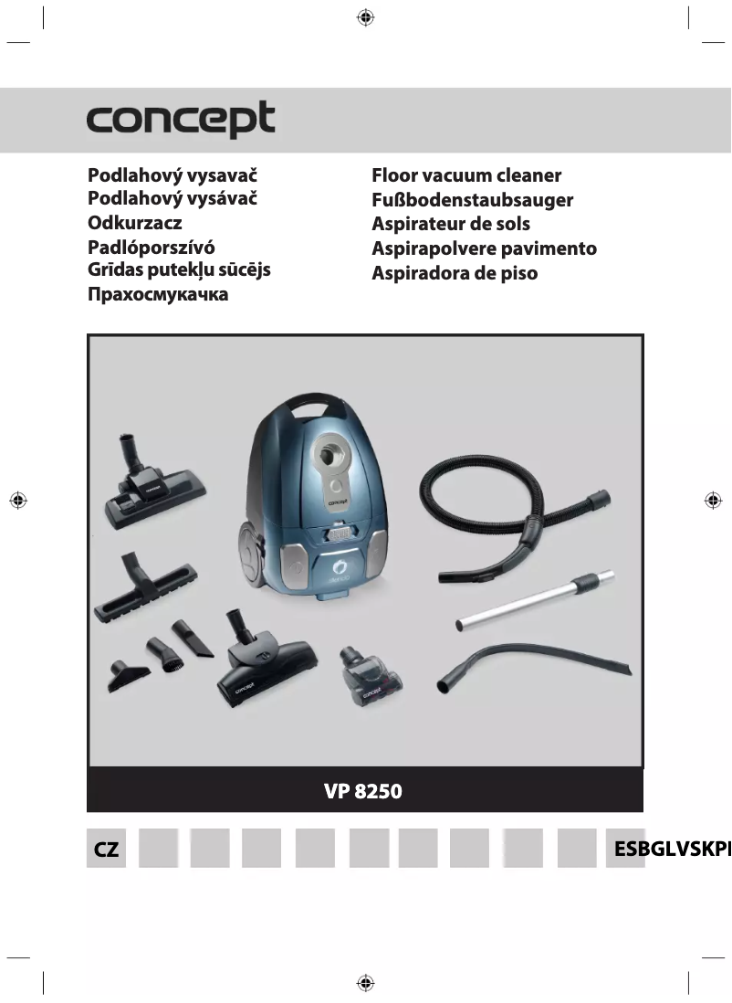 Page 1 of the manual User Manual Concept VP8250