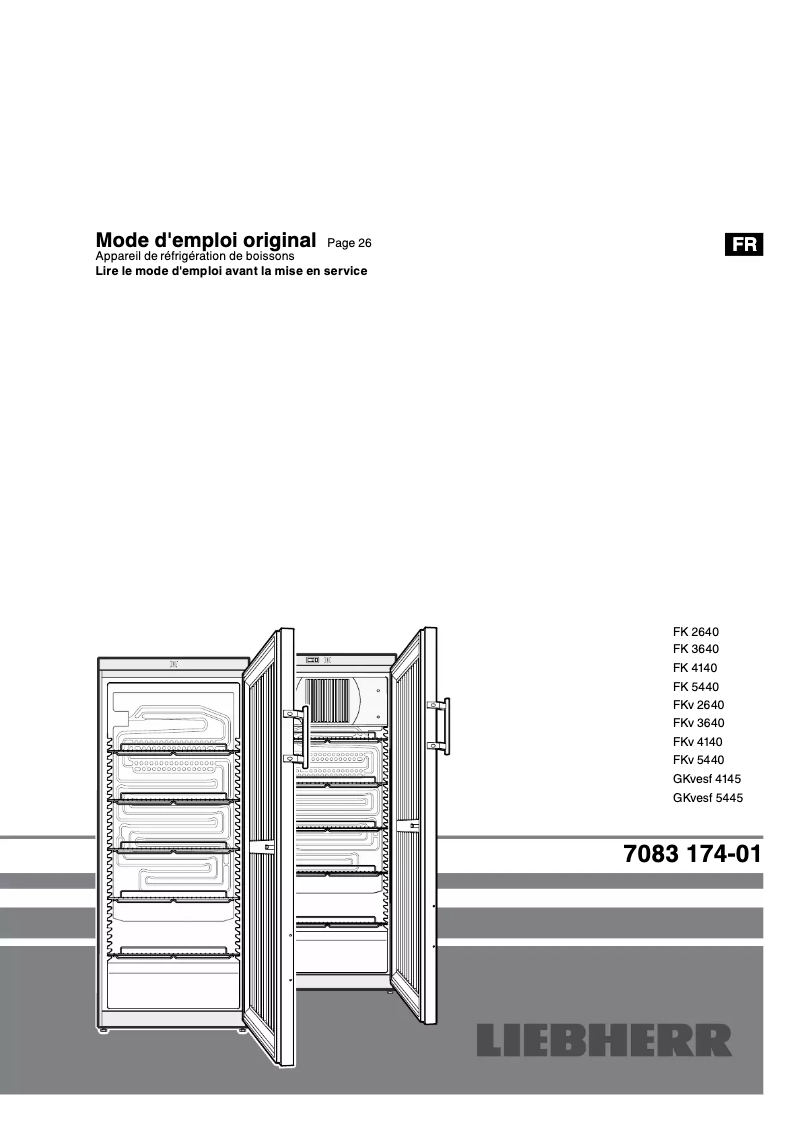 Page 1 de la notice Manuel utilisateur Liebherr GKvesf 5445