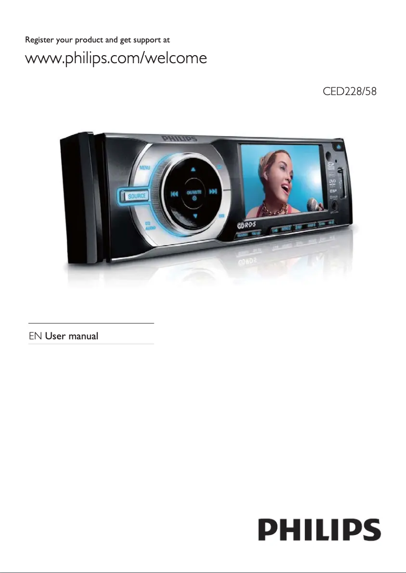 Page 1 de la notice Manuel utilisateur Philips CED228