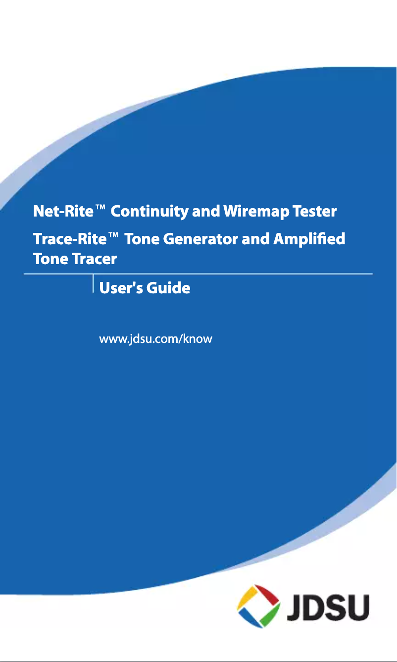 Página 1 del manual Manual de usuario JDSU TP250