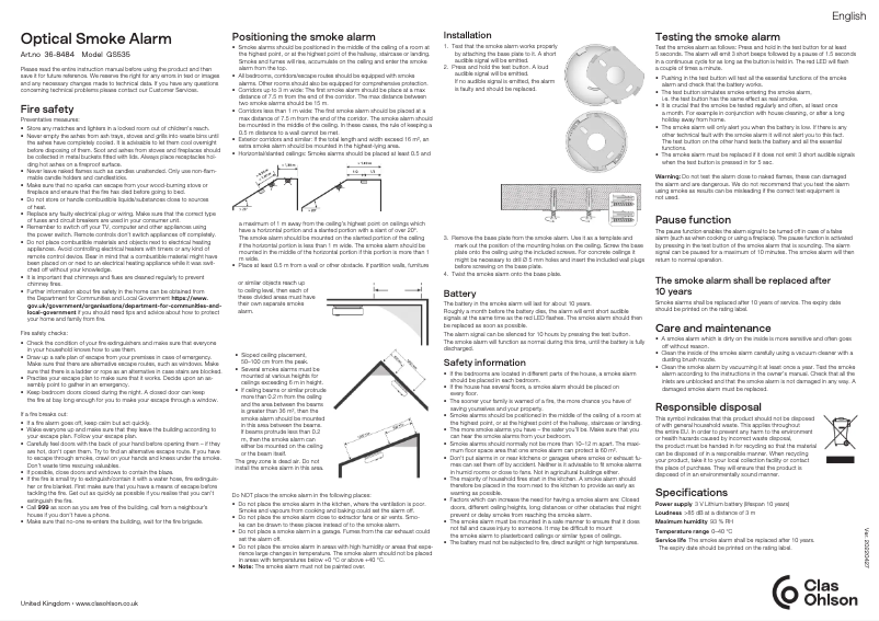 Página 1 del manual Manual de usuario Cotech GS535
