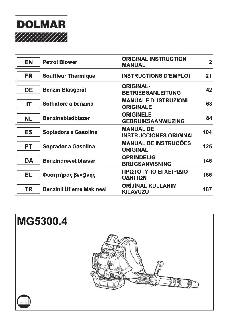 Image de la première page du manuel de l'appareil MG5300.4