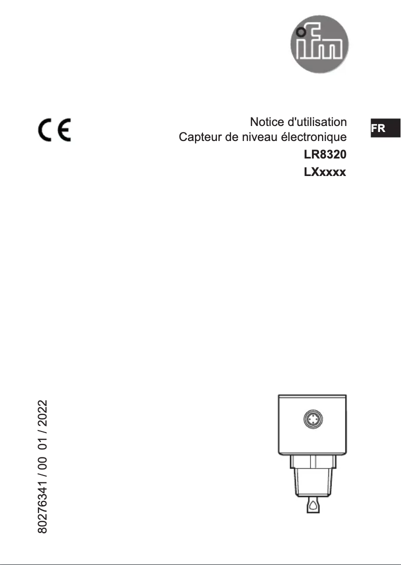 Page 1 de la notice Manuel utilisateur IFM LR8320