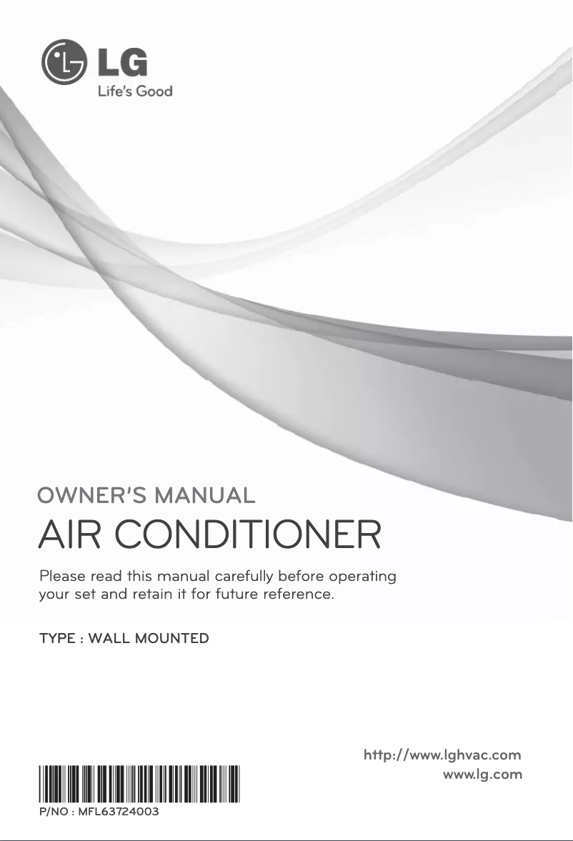 Page 1 de la notice Manuel utilisateur LG ASNQ18GC2U0