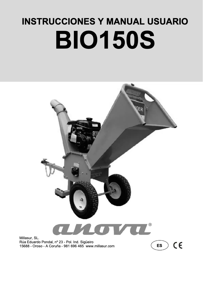 Page 1 de la notice Manuel utilisateur Anova BIO150S