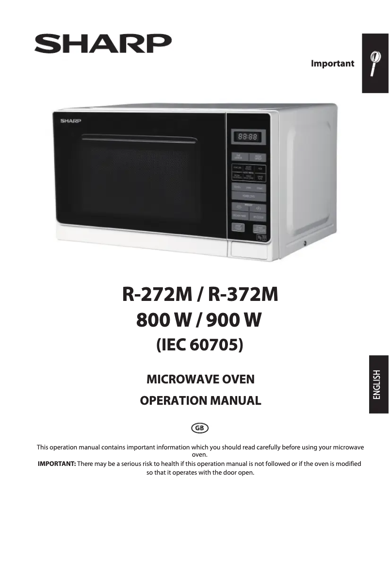 Página 1 del manual Manual de usuario Sharp R372SLM