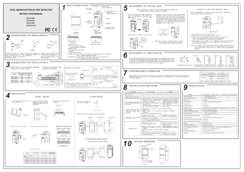 Page 1 de la notice Manuel utilisateur Hikvision DS-PI-D80