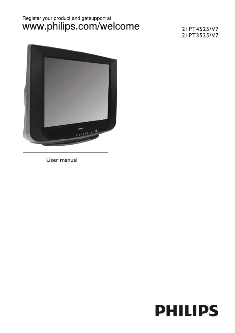 Page n°1 - Manuel utilisateur Philips 21PT3525