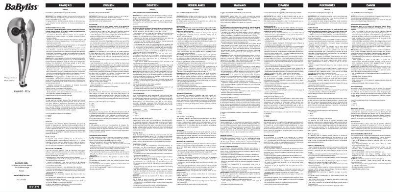 Page 1 de la notice Manuel utilisateur BaByliss Elegance Curl Secret 2660NPE