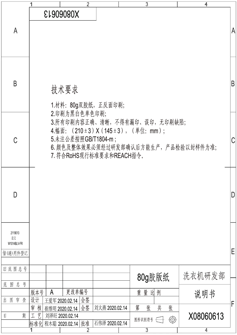 Page 1 de la notice Manuel utilisateur Hisense W1014BLV