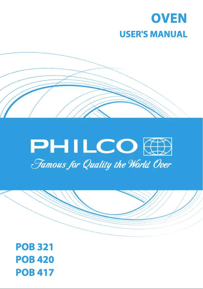 Page 1 de la notice Manuel utilisateur Philco POB 417