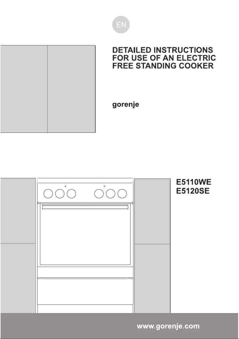 Página 1 del manual Manual de usuario Gorenje E5120SE