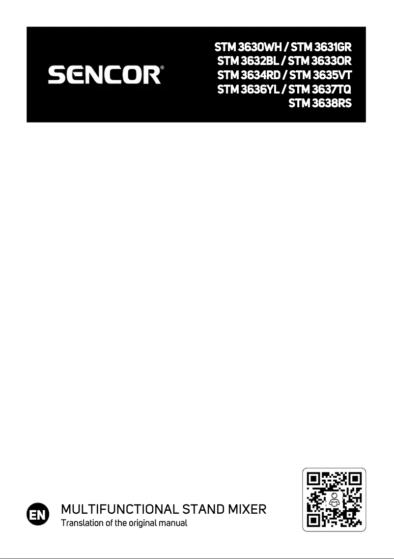 Page 1 de la notice Manuel utilisateur Sencor STM 3633OR