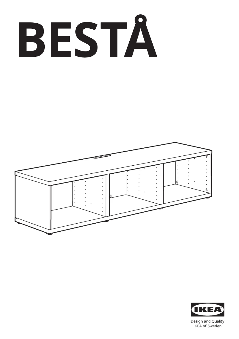 Page 1 de la notice Manuel utilisateur Ikea BESTÅ 505.478.75