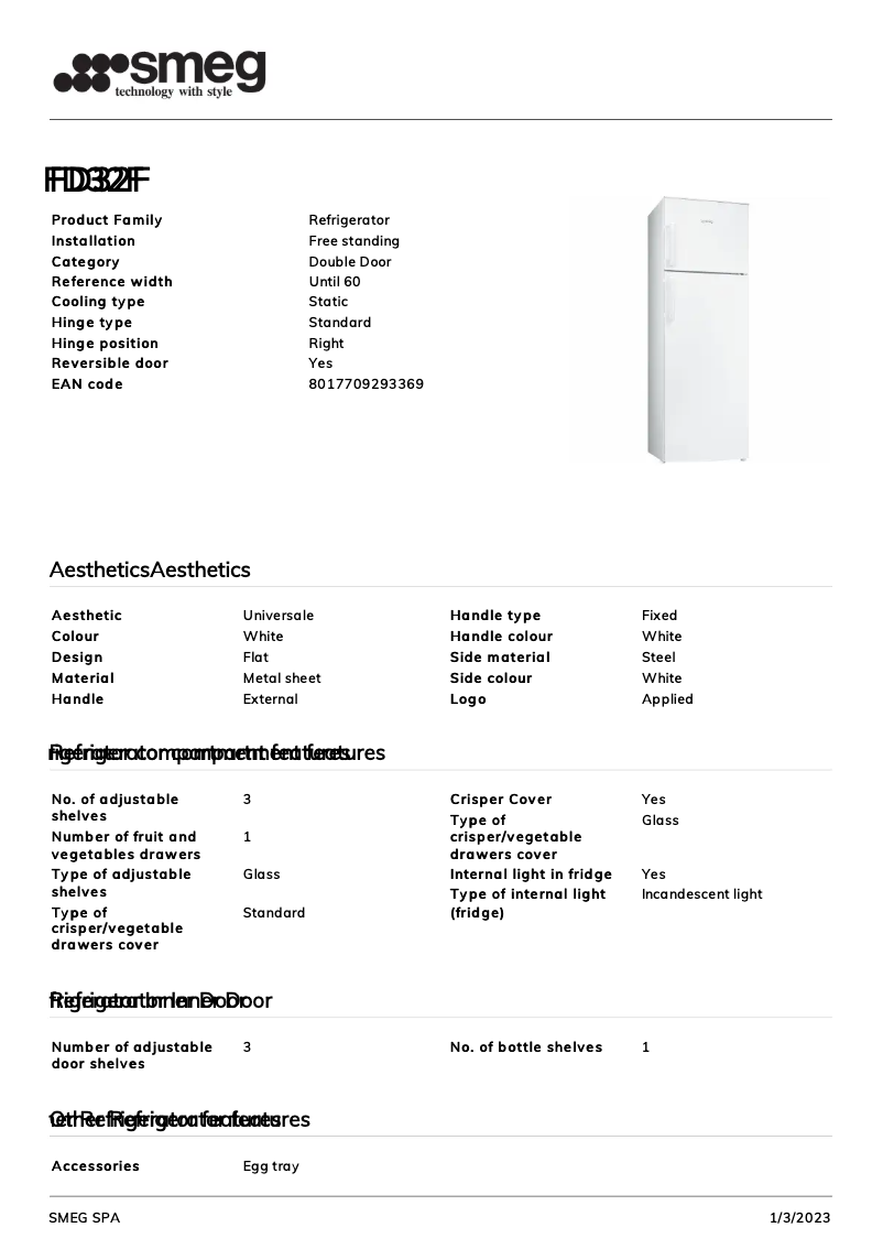 Image de la première page du manuel de l'appareil FD32F
