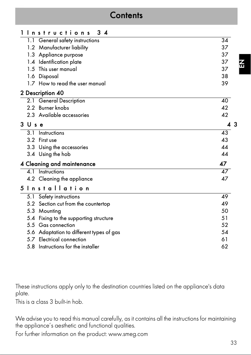 Page 1 de la notice Mode d'emploi Smeg SRV564-3