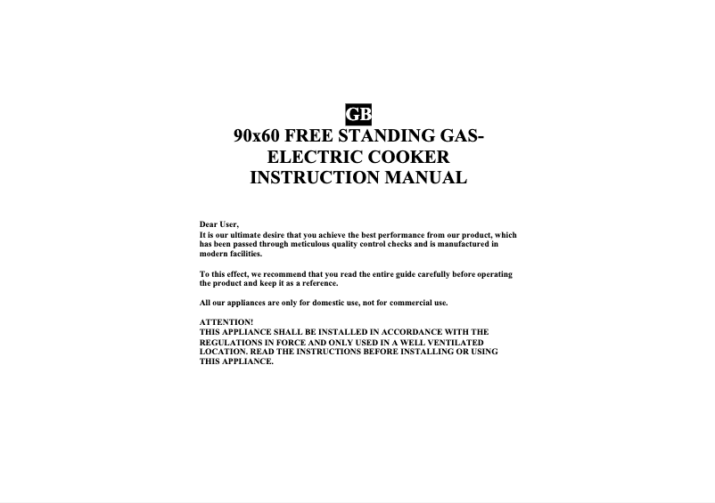 Page 1 de la notice Manuel utilisateur Wolf Power WCR950