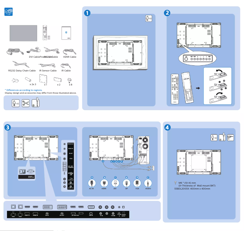 Image de la première page du manuel de l'appareil 55BDL2005X