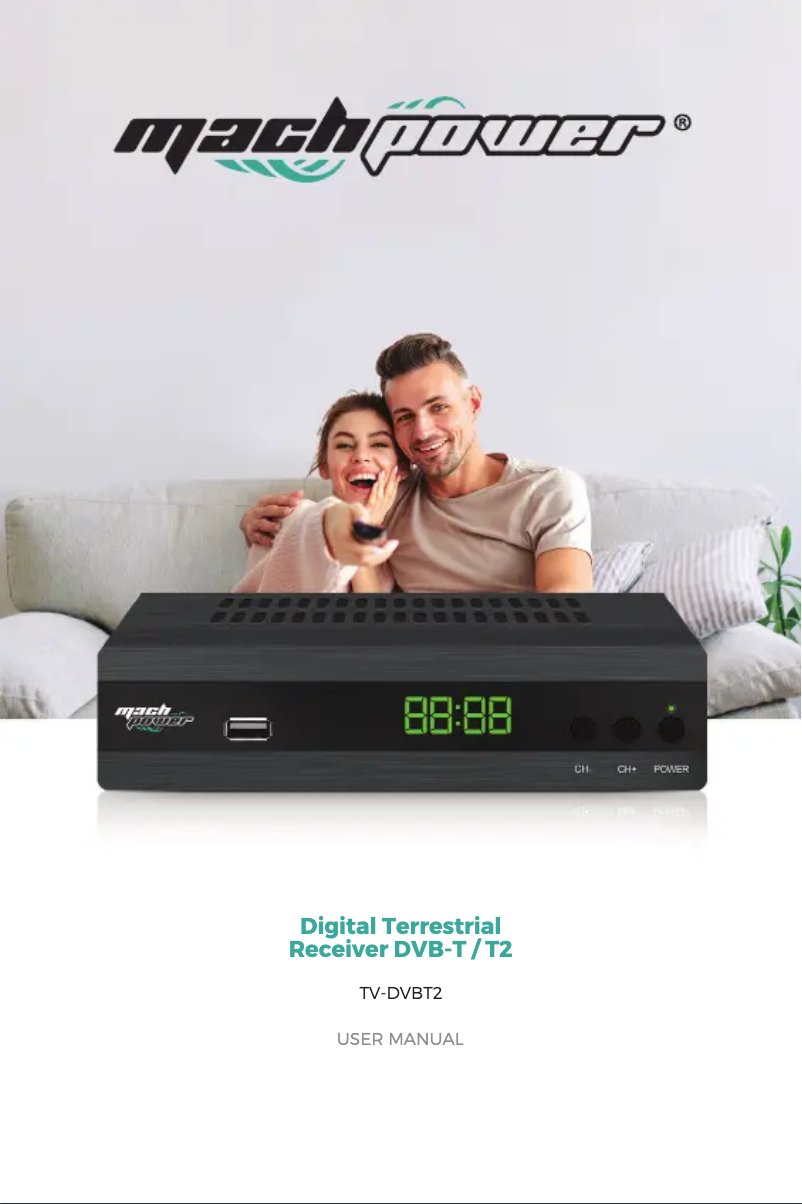Page 1 de la notice Manuel utilisateur Mach Power TV-DVBT2