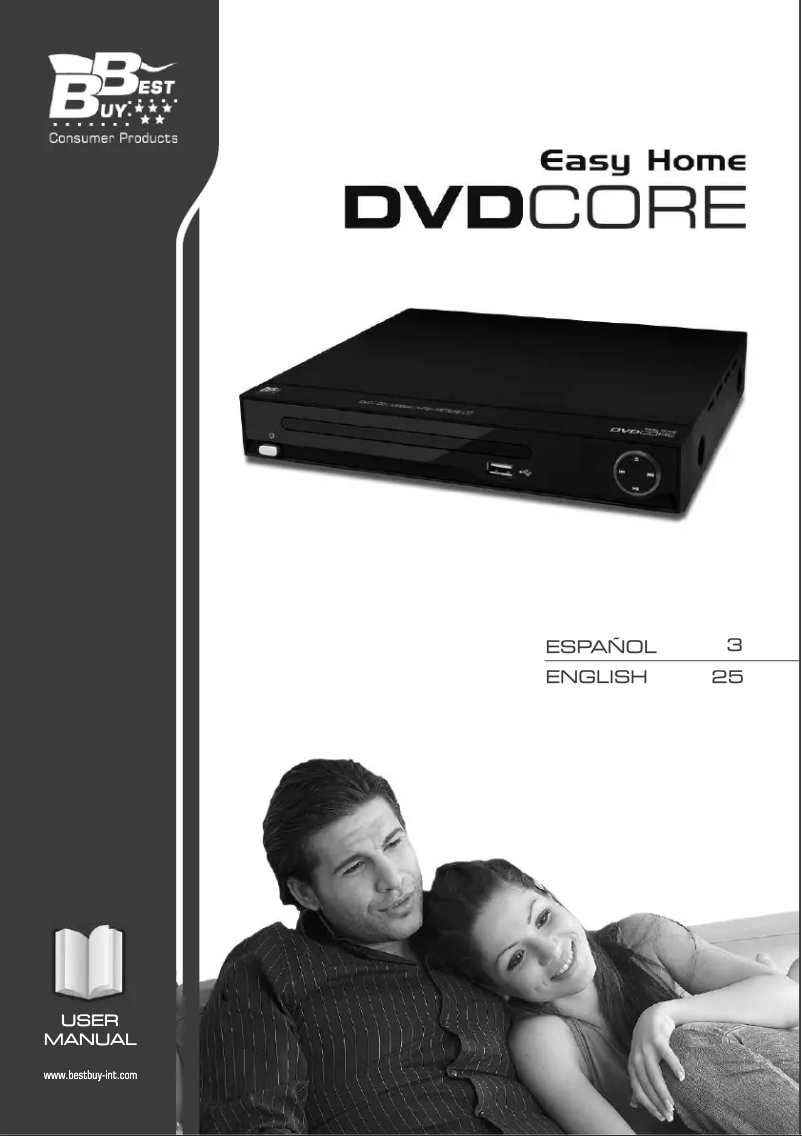 Page 1 de la notice Manuel utilisateur Best Buy Easy Home DVD Core