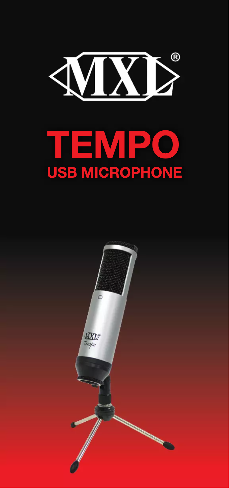 Page 1 de la notice Manuel utilisateur MXL Tempo