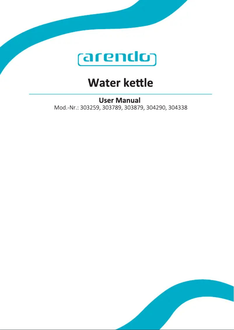 Page 1 de la notice Manuel utilisateur Arendo 304582