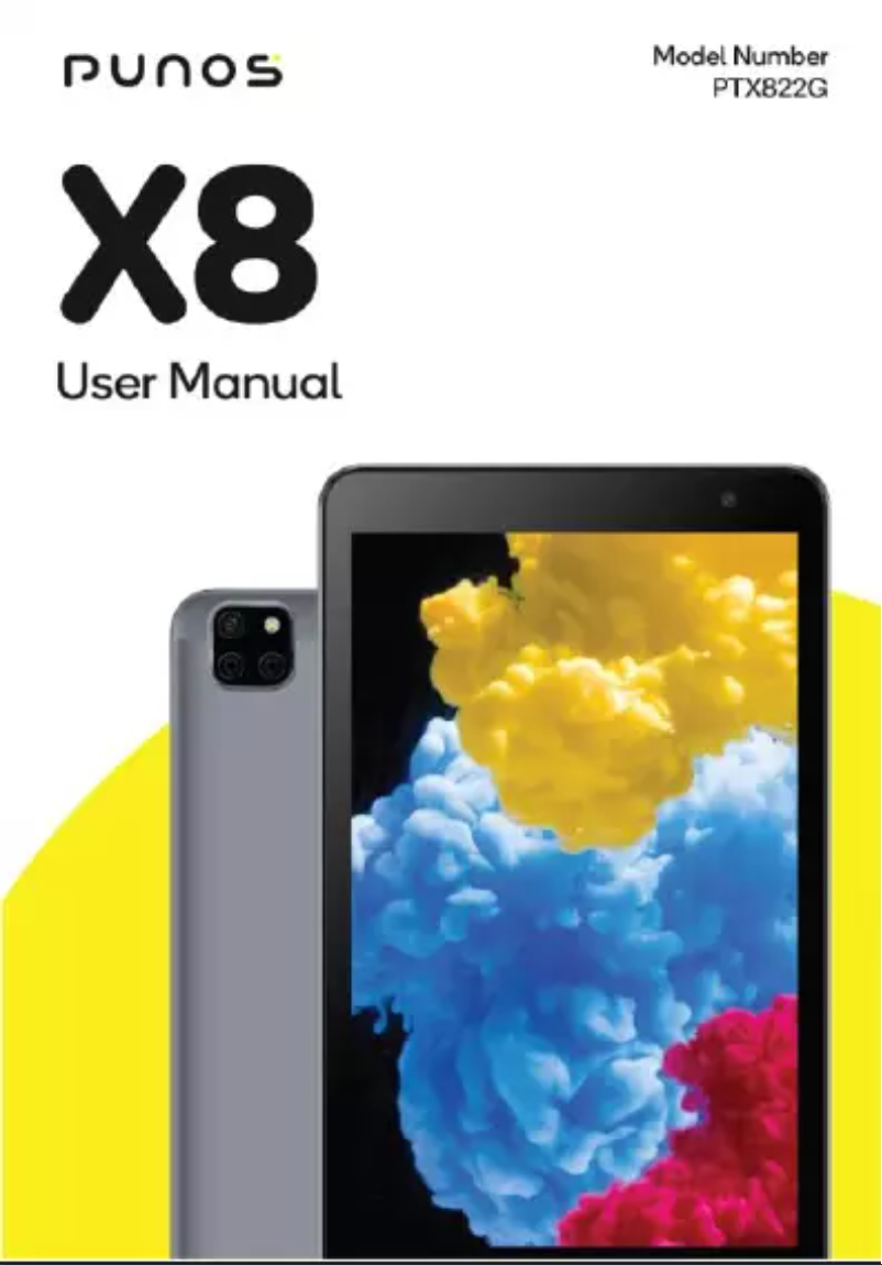 Page 1 de la notice Manuel utilisateur Punos X8