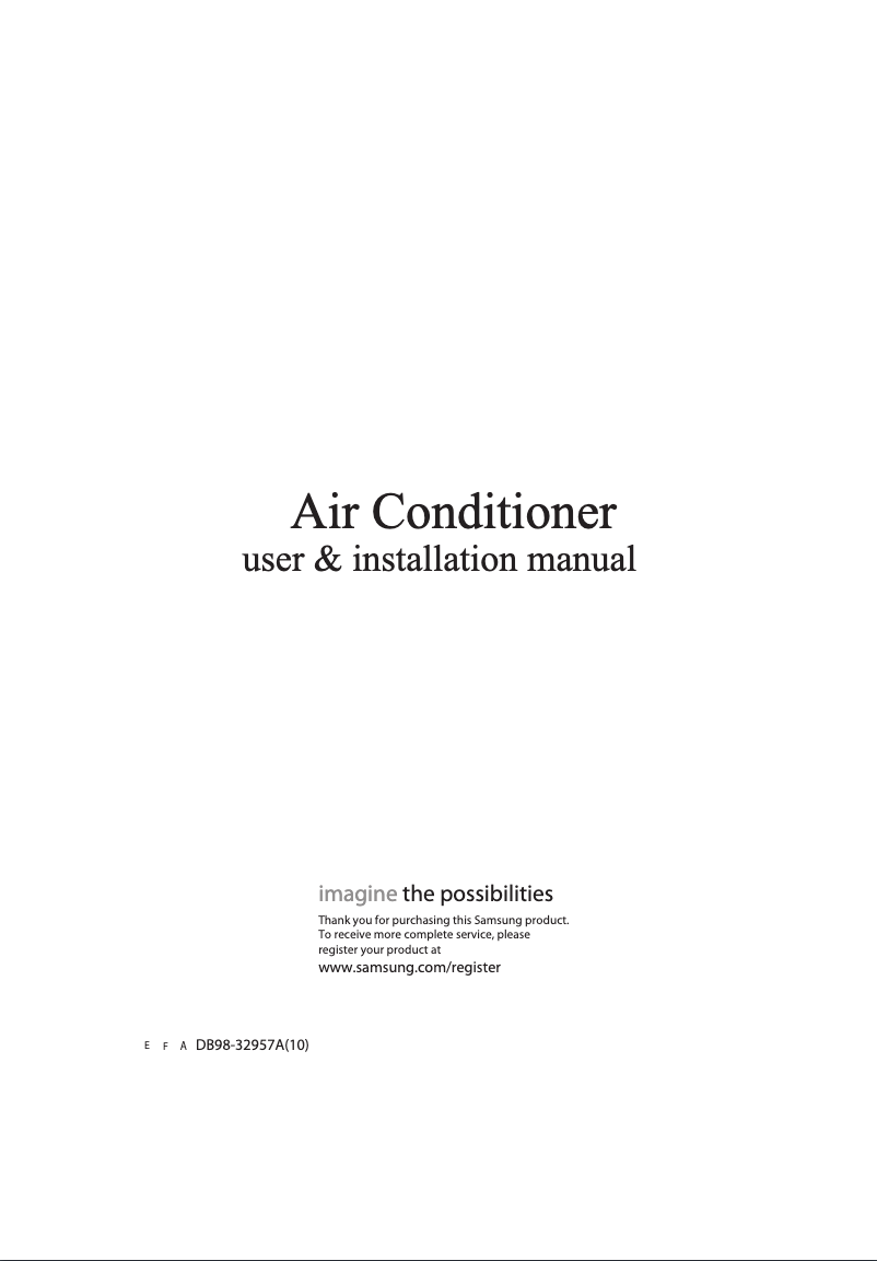 Página 1 del manual Manual de usuario Samsung AS13UGPX
