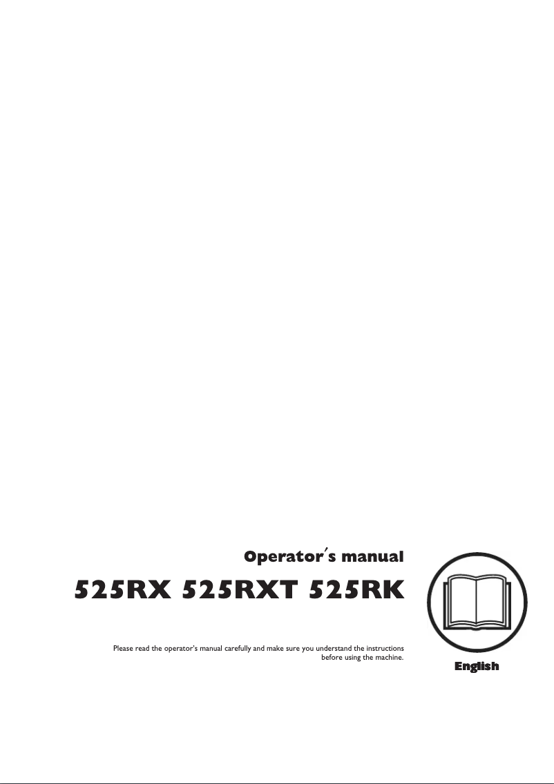 Page 1 de la notice Manuel utilisateur Husqvarna 525RK