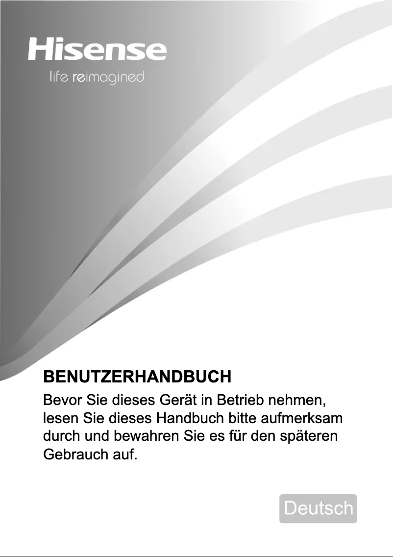 Page 1 de la notice Manuel utilisateur Hisense RF632N4WIE