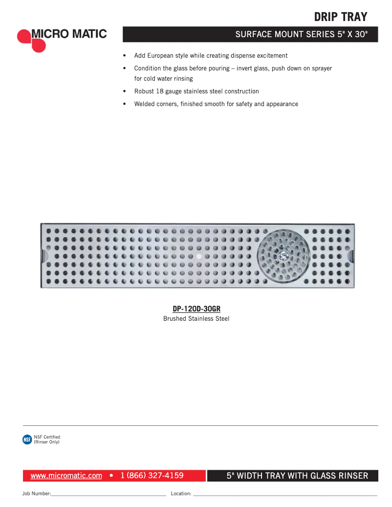 Página 1 del manual Manual de usuario Micro Matic DP-120D-30GR