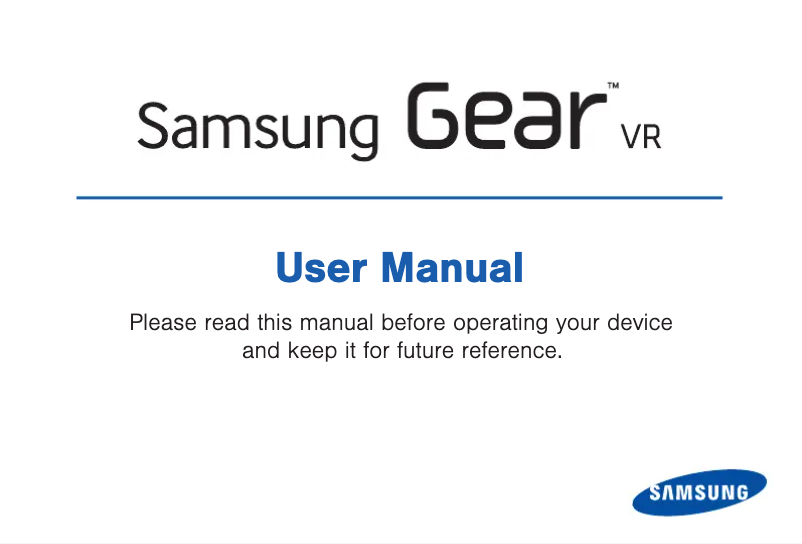 Page 1 de la notice Manuel utilisateur Samsung Gear VR 2