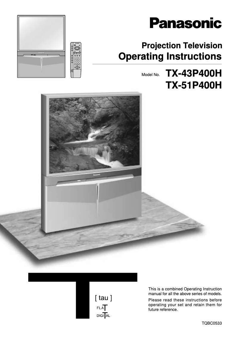 Page 1 de la notice Manuel utilisateur Panasonic TX-43P400X